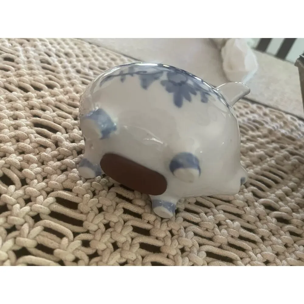 pig bank blue delft